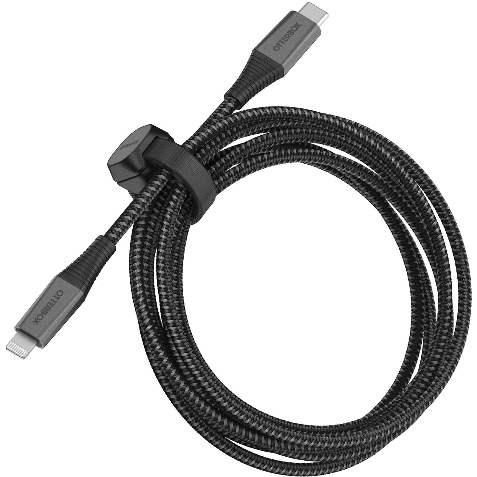 OtterBox Premium Pro Lightning - USB-C Fast Charge 2M Cable - Haunted Hour(Black) (New)