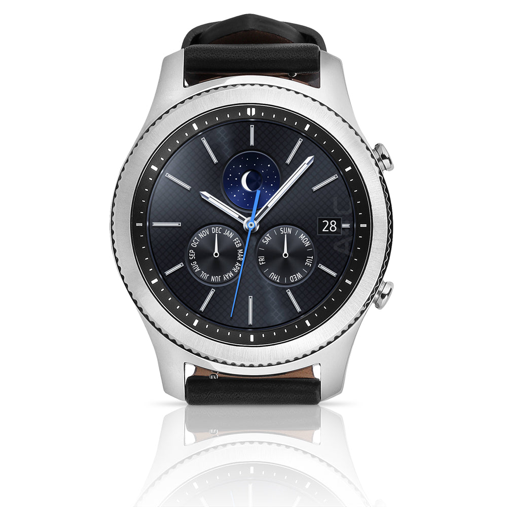 Samsung Gear S3 Classic Bluetooth w/ Silver Case &amp; Black Leather Band (Refurbished)