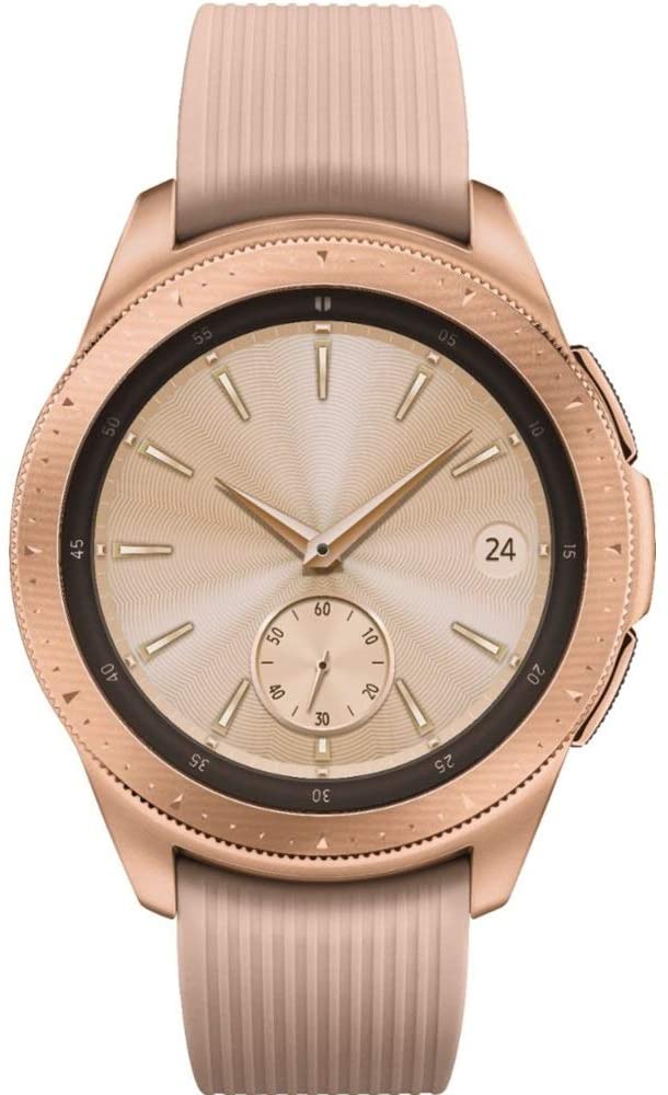 Samsung Galaxy Watch GPS w/ 42mm Rose Gold Case & Pink Sand Rubber Band (Pre-Owned)