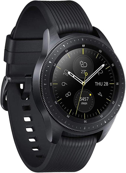 Samsung Galaxy Watch GPS+Cellular w/42mm Case &amp; Rubber Band - Midnight Black (Refurbished)