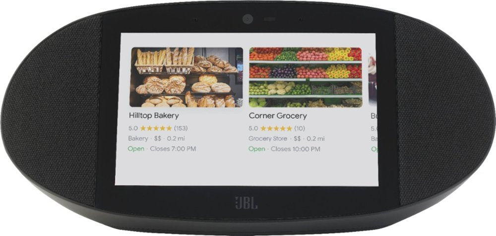 JBL Link View Wireless Speaker and 8" HD Display with Google Assistant - Black (Refurbished)