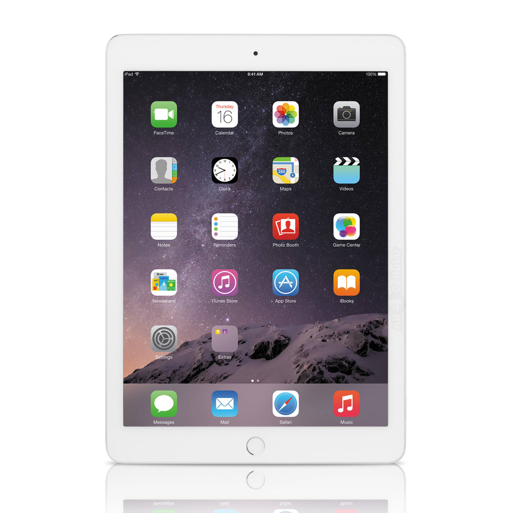 Apple iPad Air 2nd Gen, 9.7-inch, 64GB, WIFI + Unlocked All Carriers - Silver (Refurbished)