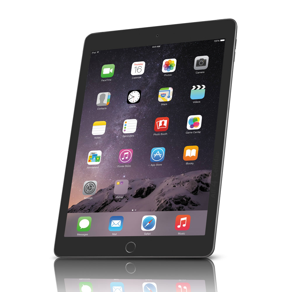 Apple iPad Air 2nd Gen (2014) 9.7in 64GB Wifi + Cellular (Unlocked) - Space Gray (Refurbished)