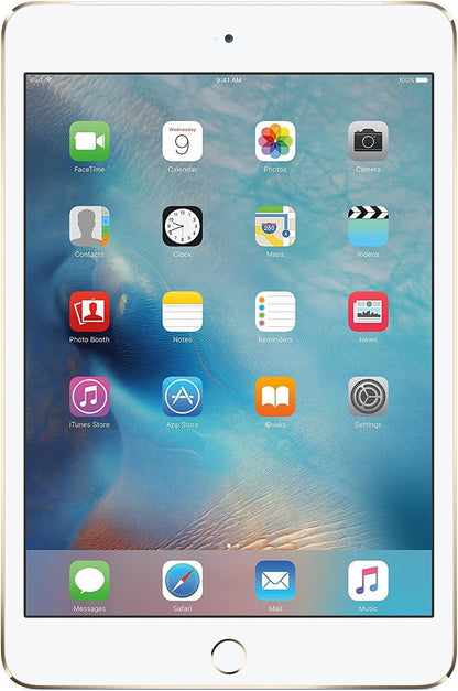 Apple iPad Mini 4th Gen, 7.9-inch, 32GB, WIFI + Unlocked All Carriers - Gold (Refurbished)
