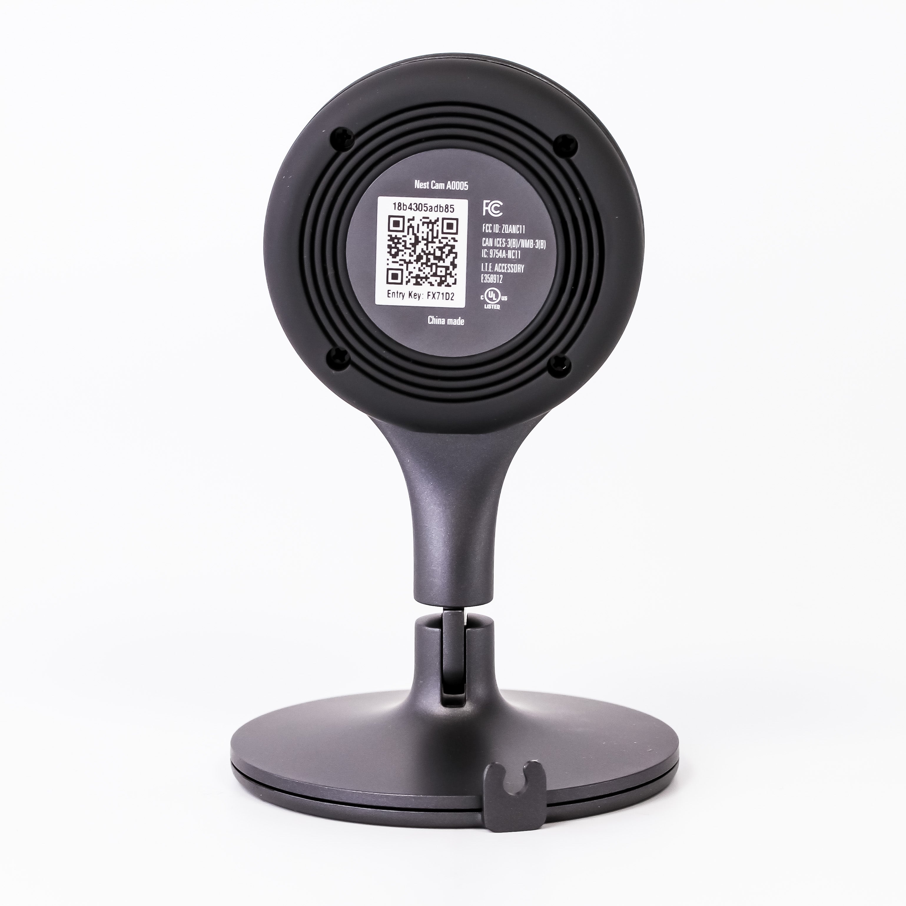 Google Nest Cam Indoor Security Camera w/ Amazon Alexa - Black (Refurbished)