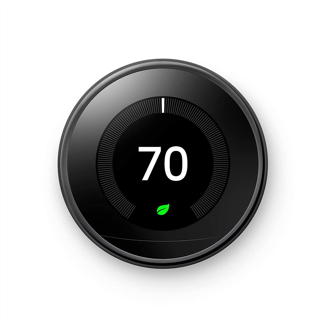 Google Nest Learning Thermostat 3rd Generation - Works with Alexa - Mirror Black (Refurbished)