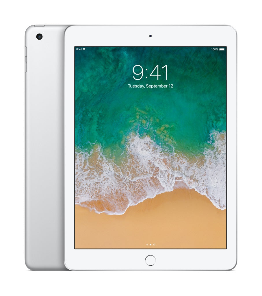 Apple iPad 5th Generation, 32GB, WiFi + Unlocked All Carriers - Silver (Refurbished)