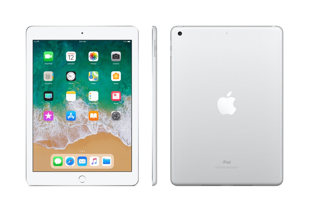 Apple iPad 5th Generation, 128GB, Wifi Only - Silver (Refurbished)