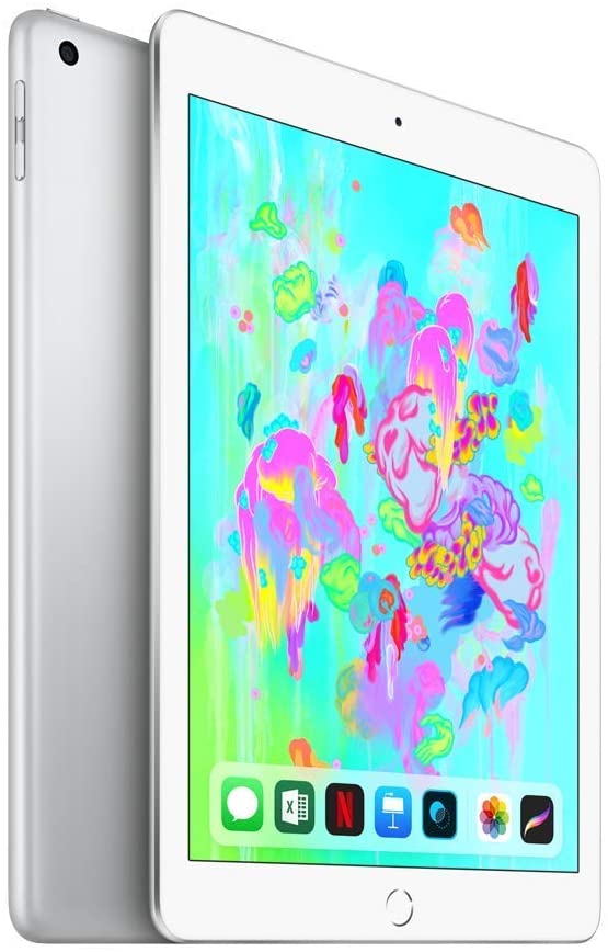 Apple iPad 6th Gen (2018) 9.7in 32GB Wifi + Cellular (Unlocked) - Silver (Certified Refurbished)
