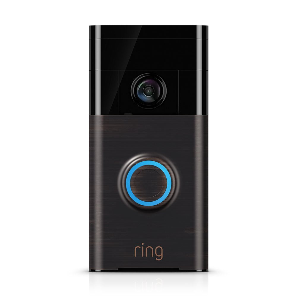 Ring WIFI Smart Video Doorbell Motion Activated Alerts - Venetian Bronze (Certified Refurbished)
