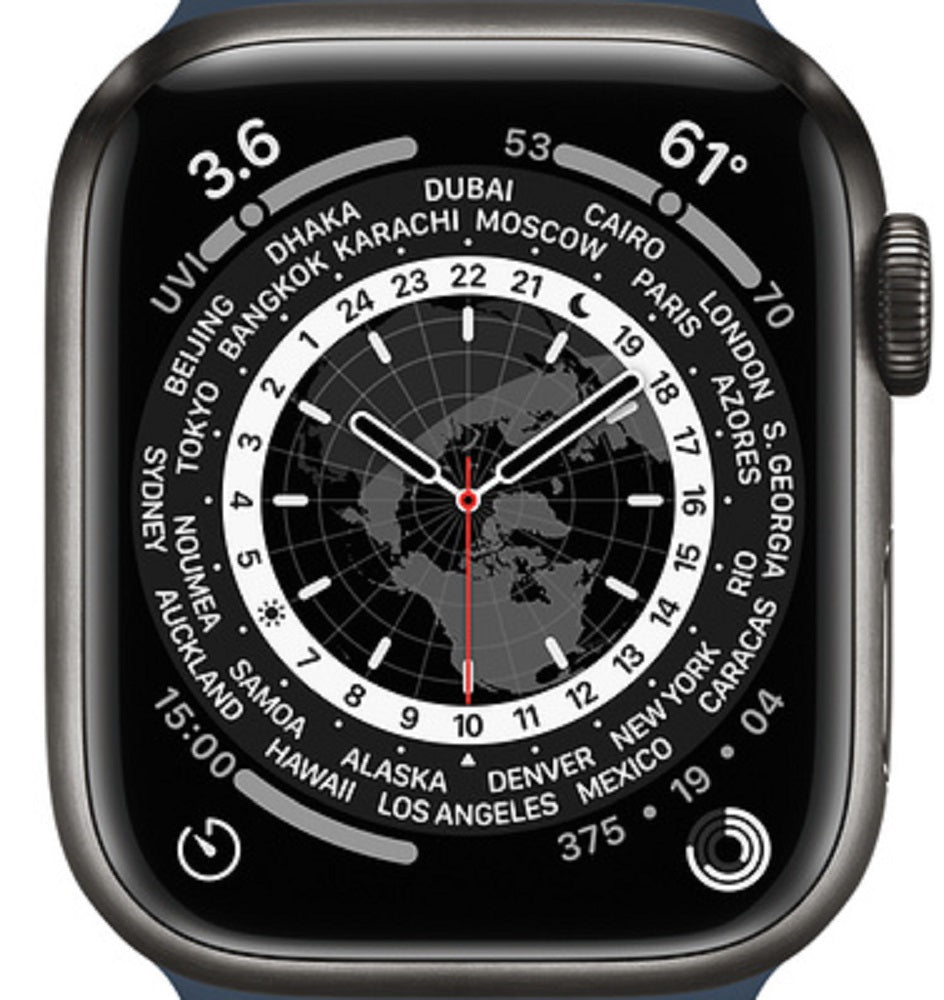 Apple Watch Series 5 (2019) 44mm GPS + Cellular - Space Black Titanium Case &amp; Black Sport Band (Certified Refurbished)