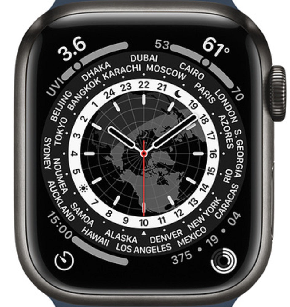 Apple Watch Series 5 (GPS + LTE) 44mm Space Black Titanium Case & Black Sport Band (Pre-Owned)