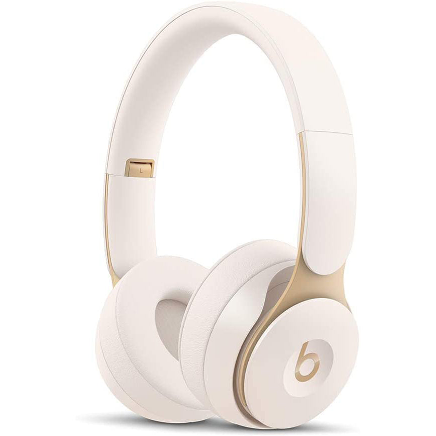 Beats Solo Pro Wireless Noise Cancelling On-Ear Headphones - Ivory (Refurbished)