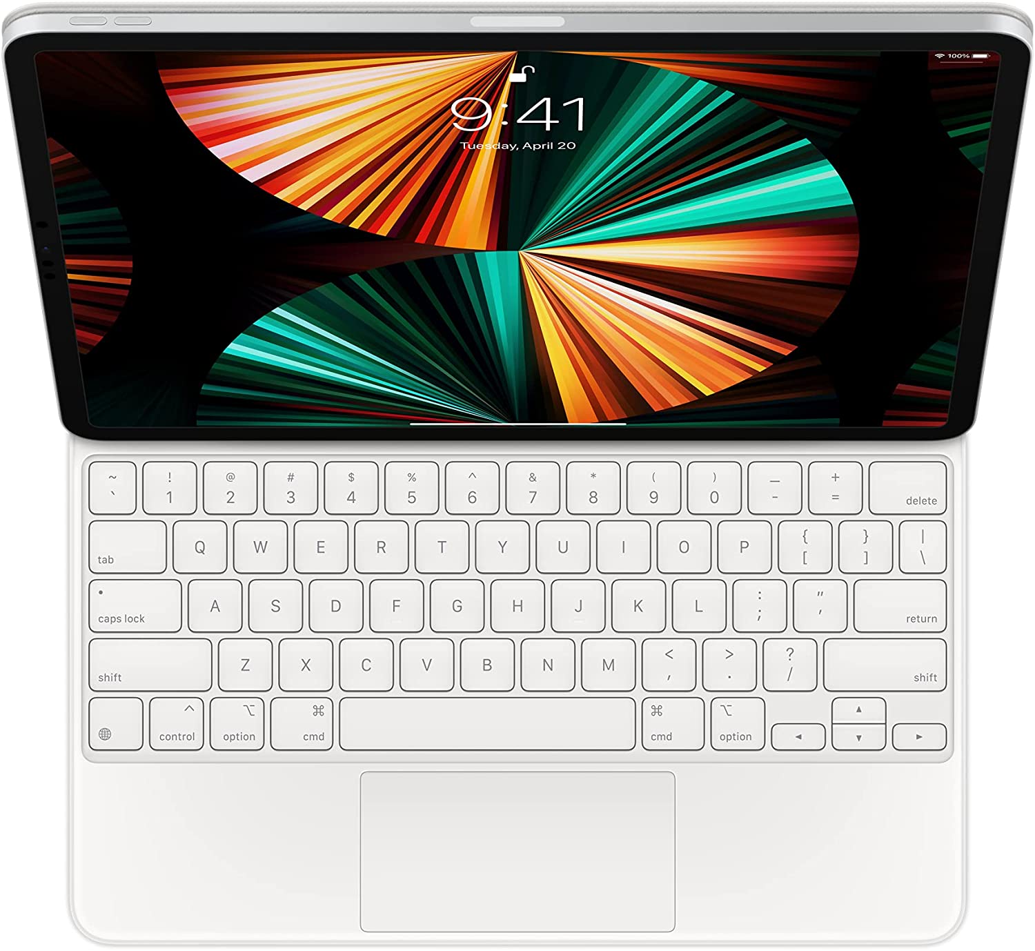 Apple Magic Keyboard for 12.9-Inch iPad Pro 3rd Gen / 4th Gen / 5th Gen - White (Refurbished)