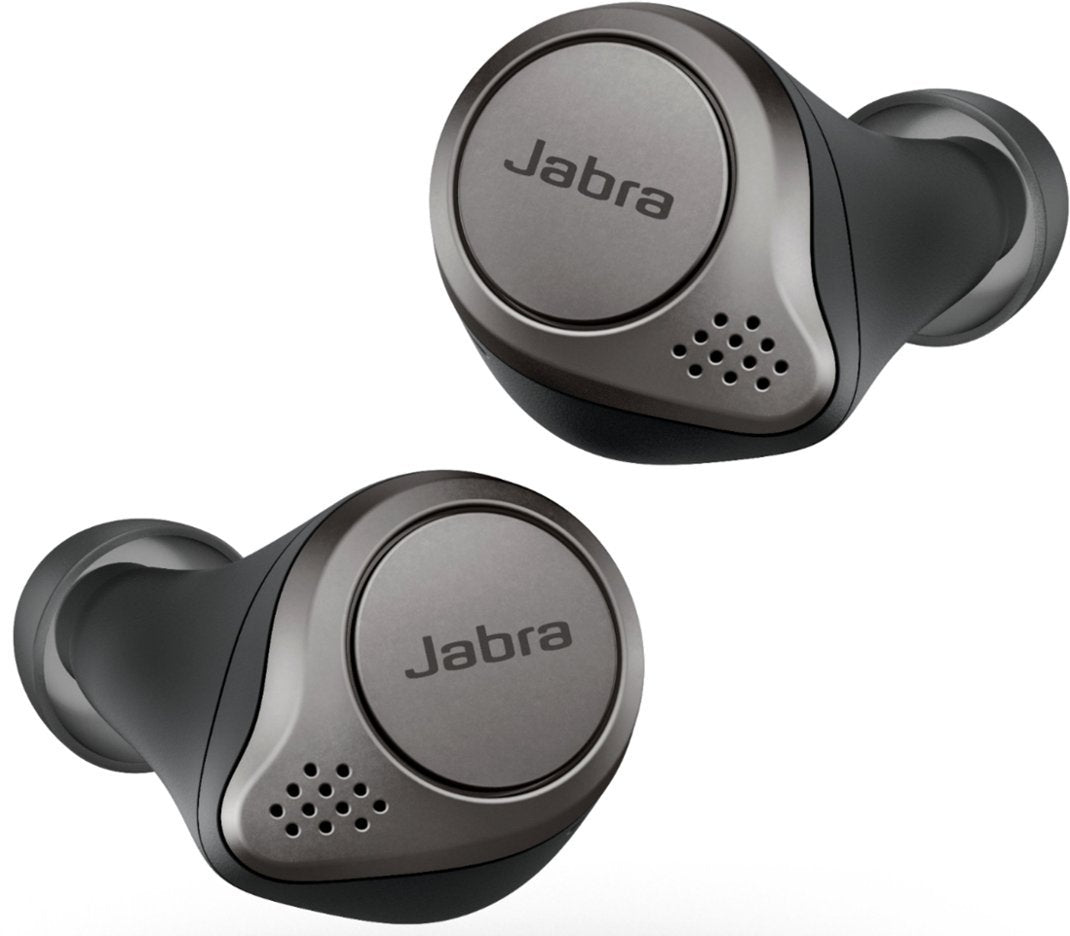 Jabra Elite 75t True Wireless Bluetooth Earbuds with Charging Case - Black (Pre-Owned)