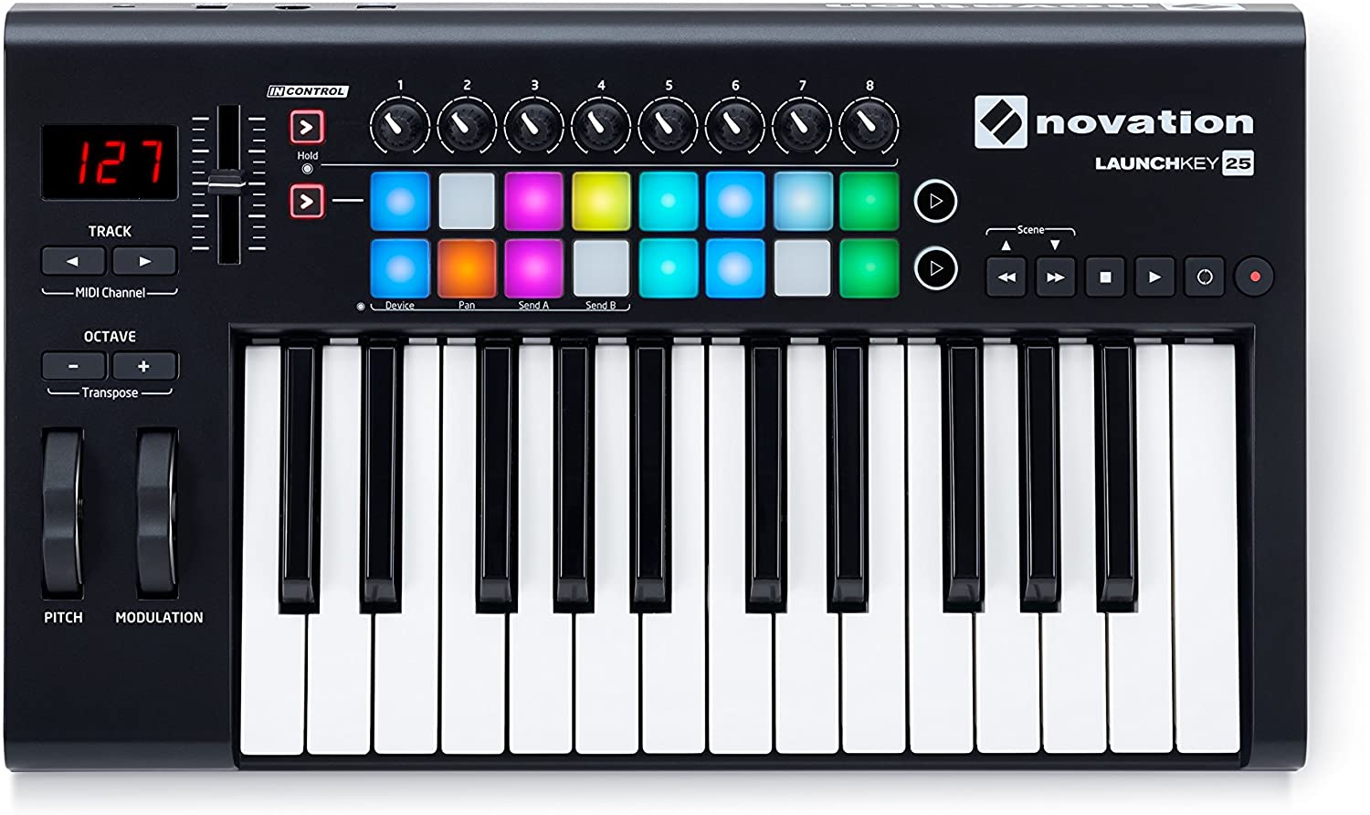 Novation Launchkey 25 MK2 USB MIDI Controller Keyboard - Black (Refurbished)