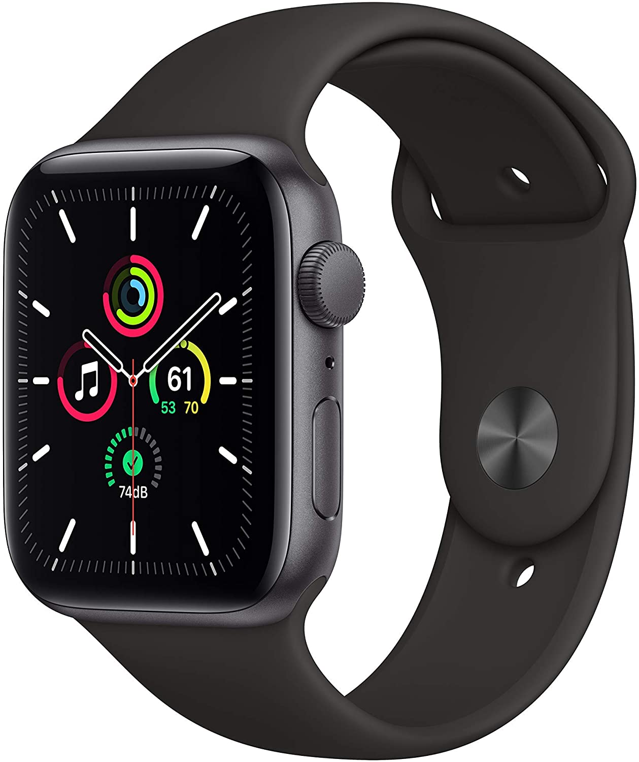 Apple Watch Series SE GPS w/ 40MM Space Gray Aluminum Case &amp; Black Sport Band (Certified Refurbished)