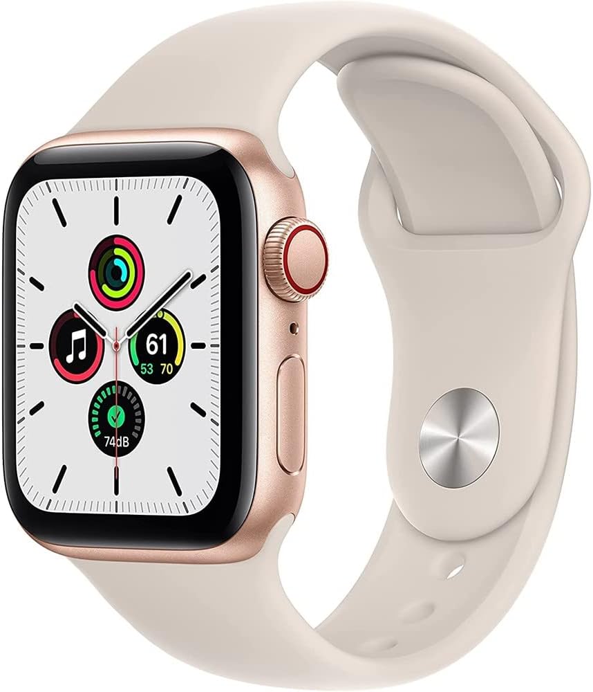 Apple Watch Series SE 1st Gen (GPS+LTE) 40MM Gold Aluminum Case Starlight Sport Band (Refurbished)