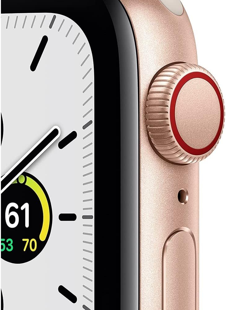 Apple Watch Series SE 1st Gen (GPS+LTE) 40MM Gold Aluminum Case Starlight Sport Band (Certified Refurbished)