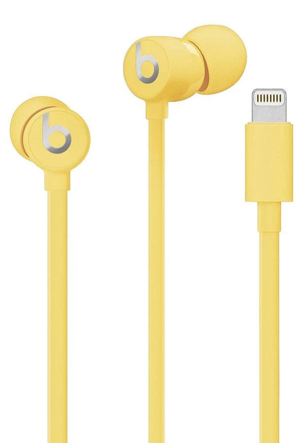 Beats urBeats 3 Earphones with Lightning Connector (2020) - Yellow (Refurbished)