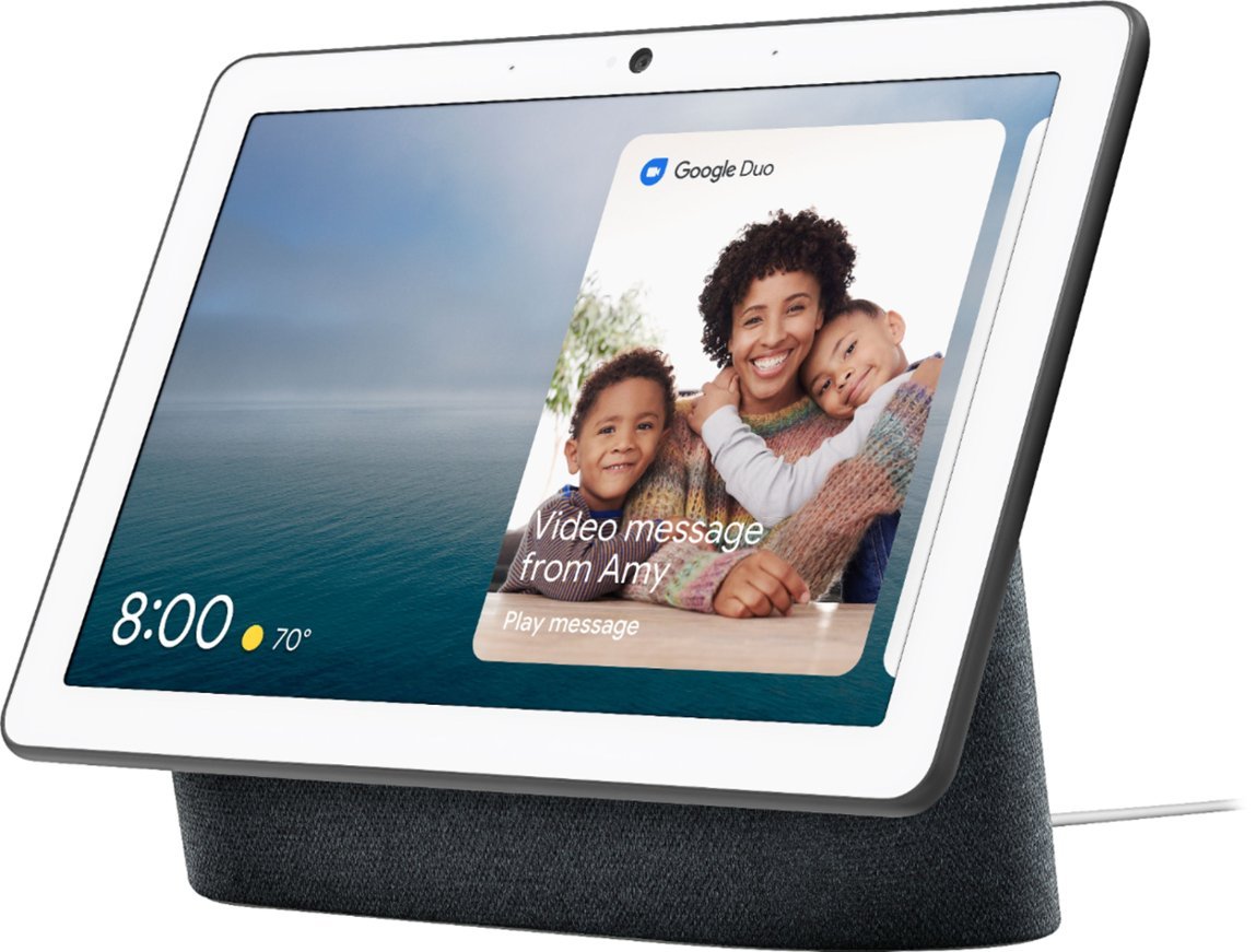 Google Nest Hub Max 10" Smart Display with Google Assistant - Charcoal (Refurbished)
