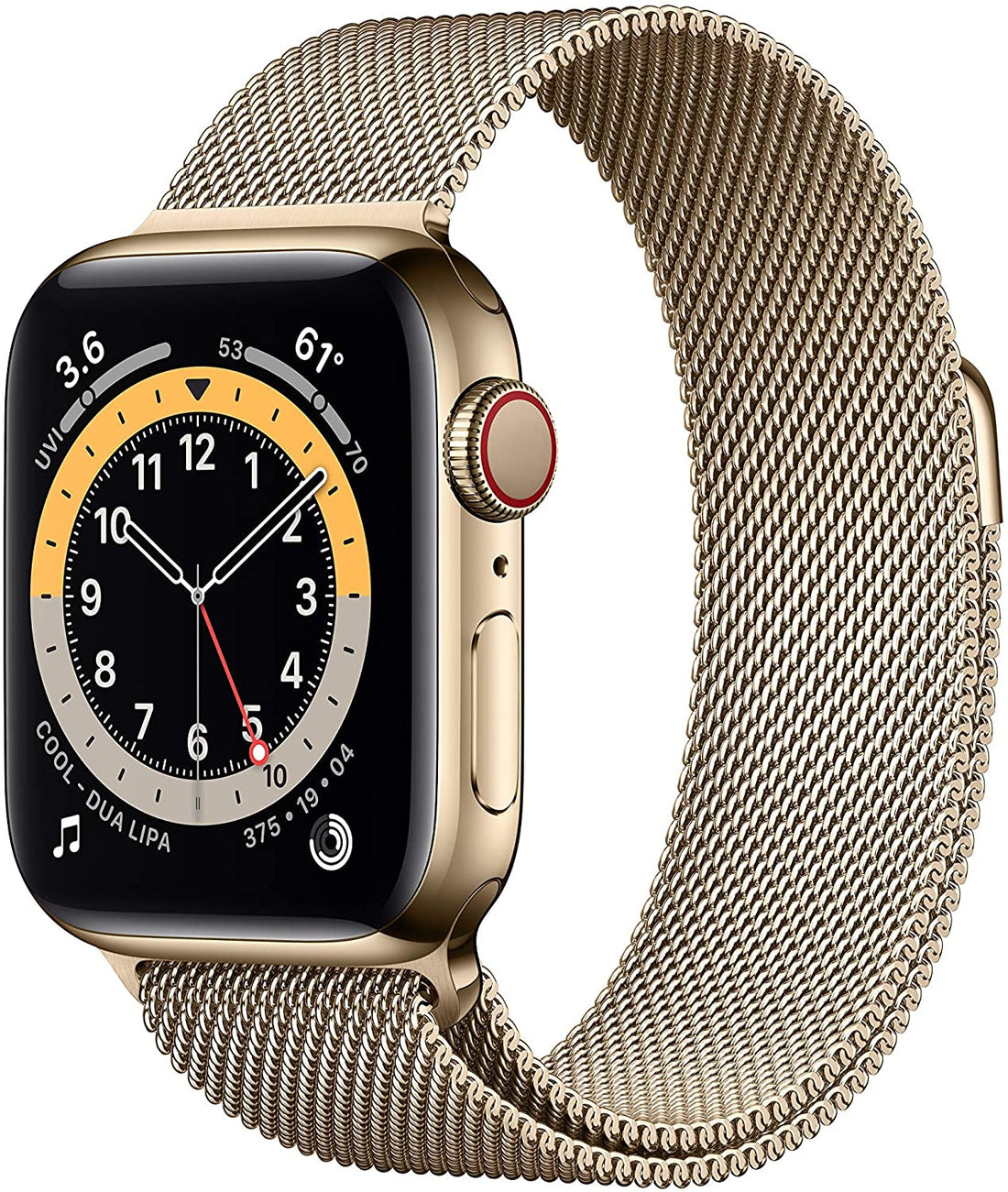 Apple Watch Series 6 (GPS + LTE) 40mm Gold Stainless Steel Case &amp; Gold Milanese Loop (Refurbished)