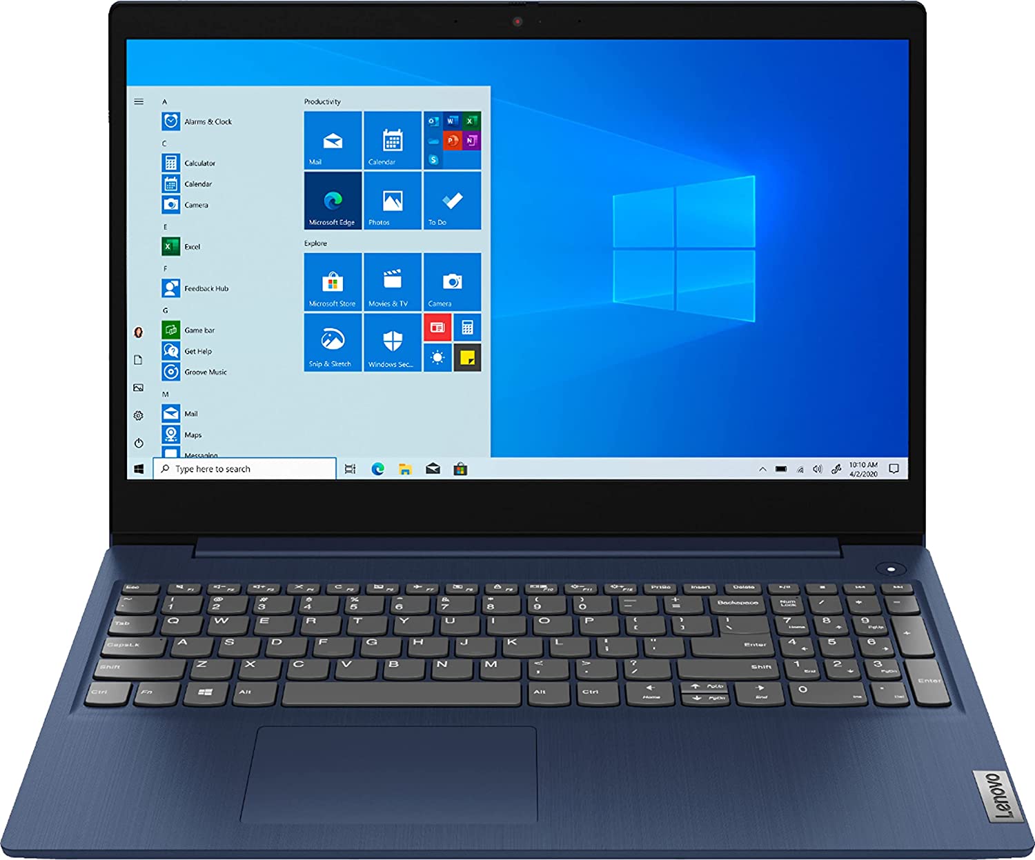 Lenovo Ideapad 3 15.6&quot; Touch-Screen Laptop, 512GB, Intel Core i5, 8GB RAM - Blue (Refurbished)