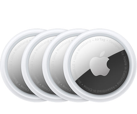 Apple AirTag, 4 Pack - White (Refurbished)