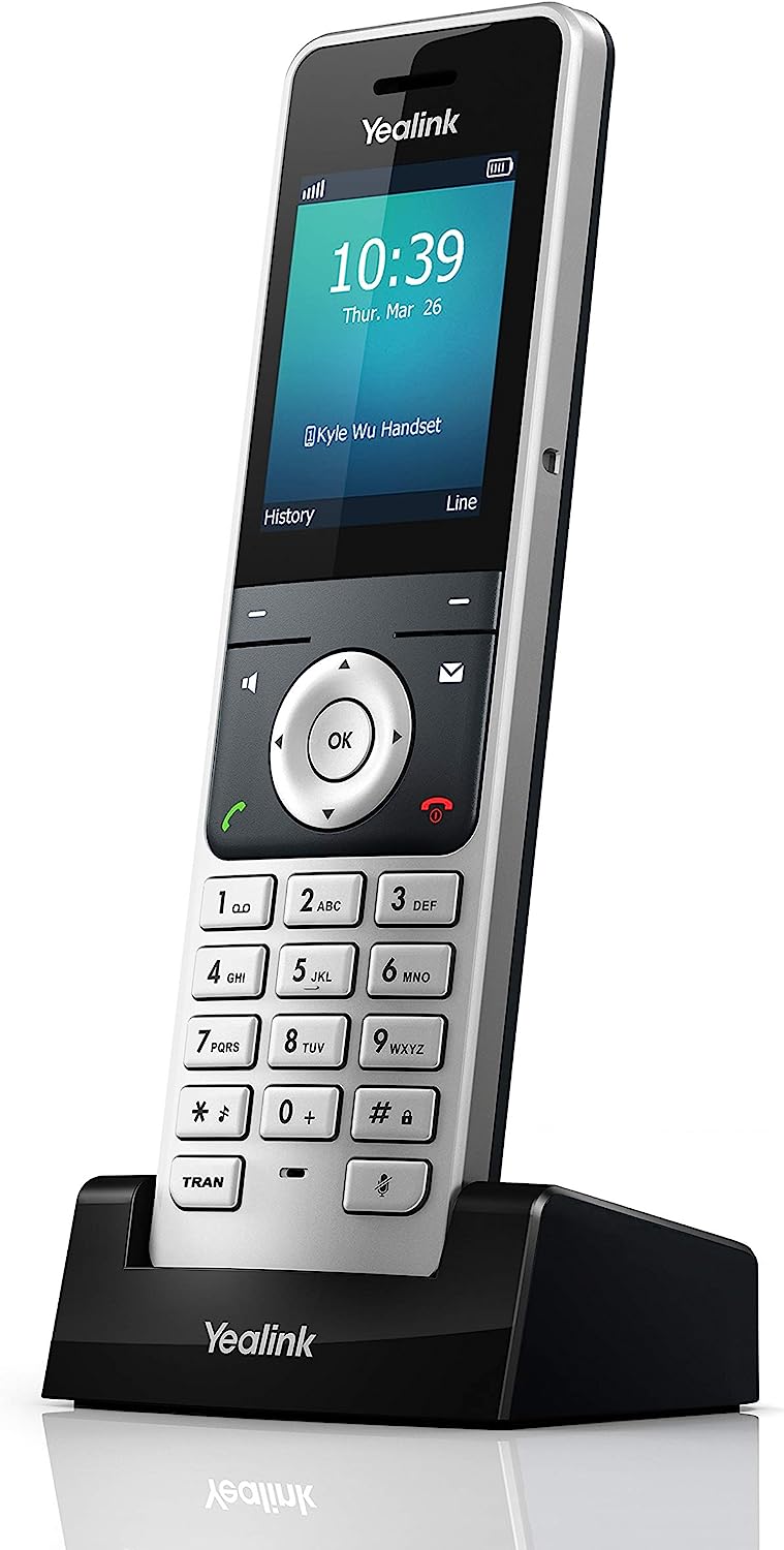 Yealink YEA-W56H HD DECT Expansion Handset for Cordless VoIP Phone and Device (Pre-Owned)