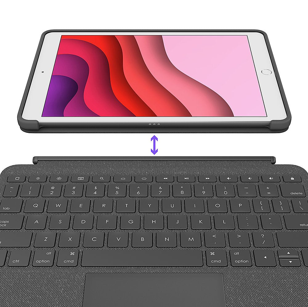Logitech Combo Touch Keyboard Folio Case for iPad 10.2" 7th/8th/9th Gen Graphite (Refurbished)