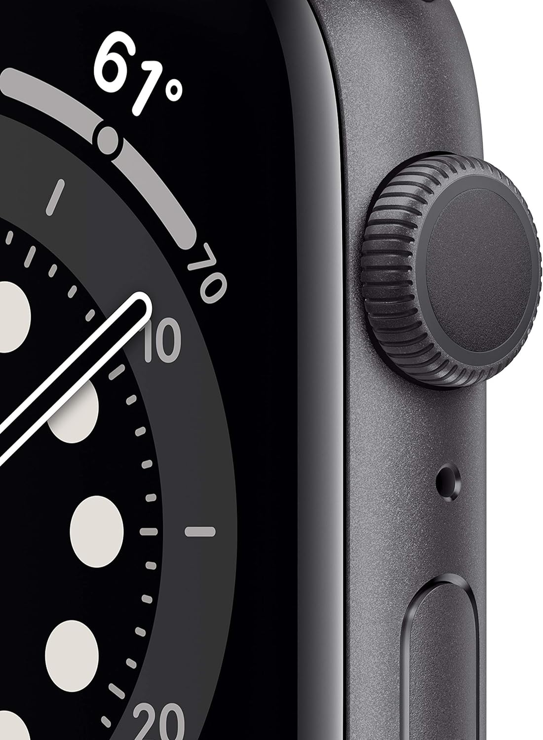 Apple Watch Series 6 GPS w/ 44MM Space Gray Aluminum Case & Black Sport Band (Refurbished)