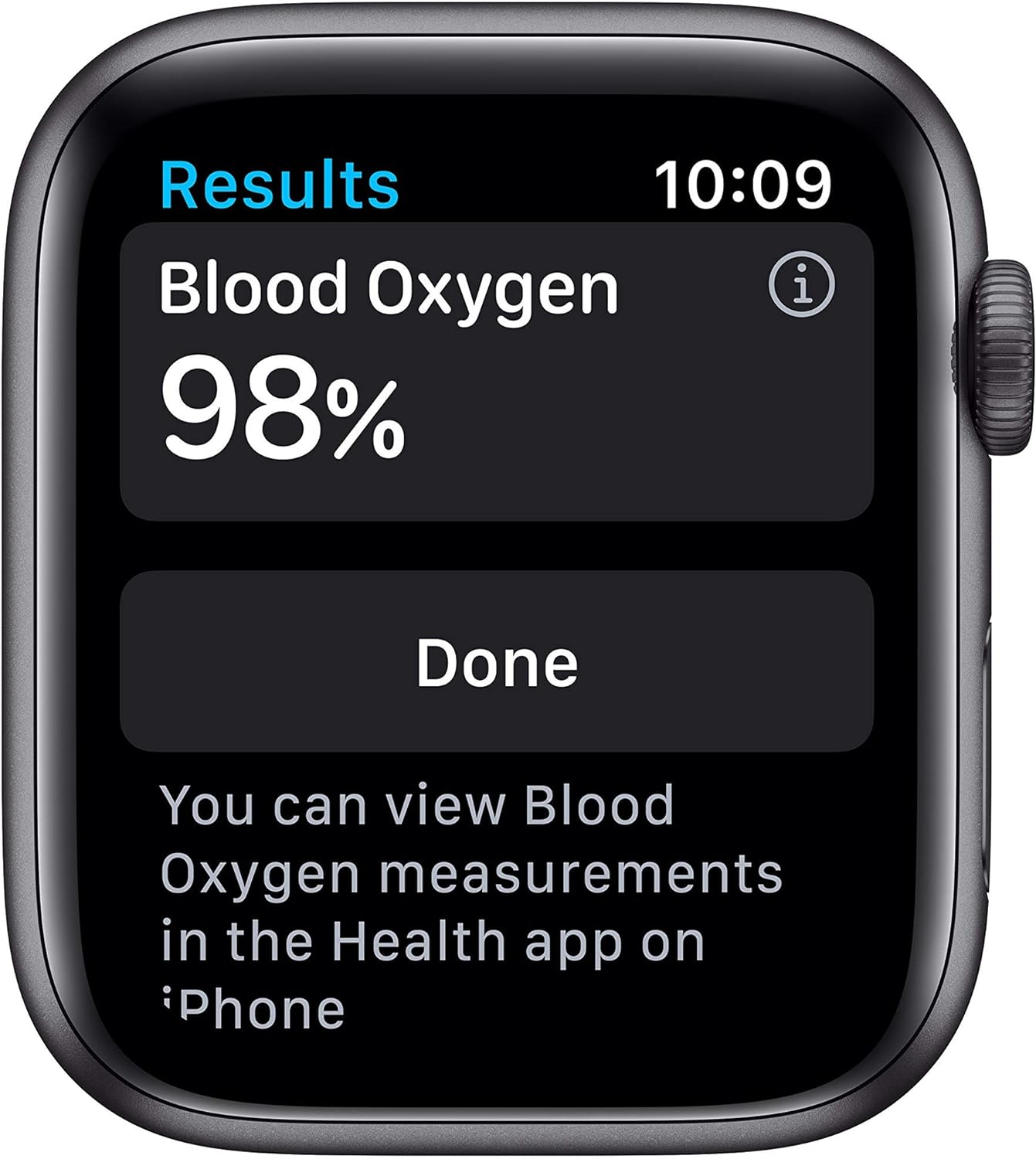 Apple Watch Series 6 GPS w/ 44MM Space Gray Aluminum Case & Black Sport Band (Refurbished)