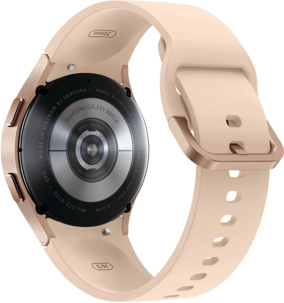 Samsung Galaxy Watch 4 40mm (Wifi + LTE) Pink Gold Pink Rubber Band (Pre-Owned)
