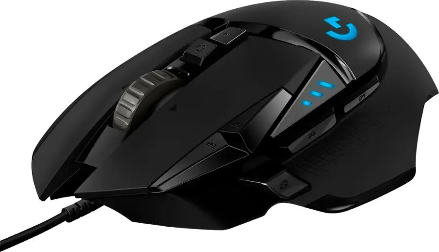 Logitech G502 HERO Wired Optical Gaming Mouse with RGB Lighting - Black (Refurbished)