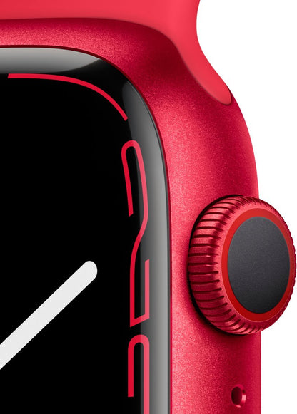 Apple Watch Series 7 (GPS + LTE) 45mm (PRODUCT)RED Aluminum Case &amp; Red Sport Band (Refurbished)