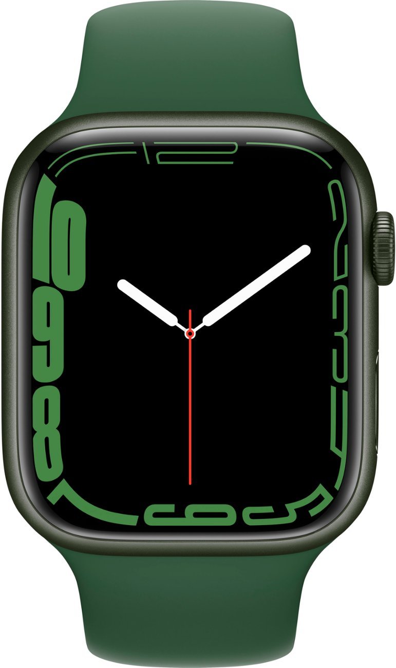Apple Watch Series 7 (2021) 41mm GPS + Cellular - Green Aluminum Case &amp; Clover Sport Band (Refurbished)