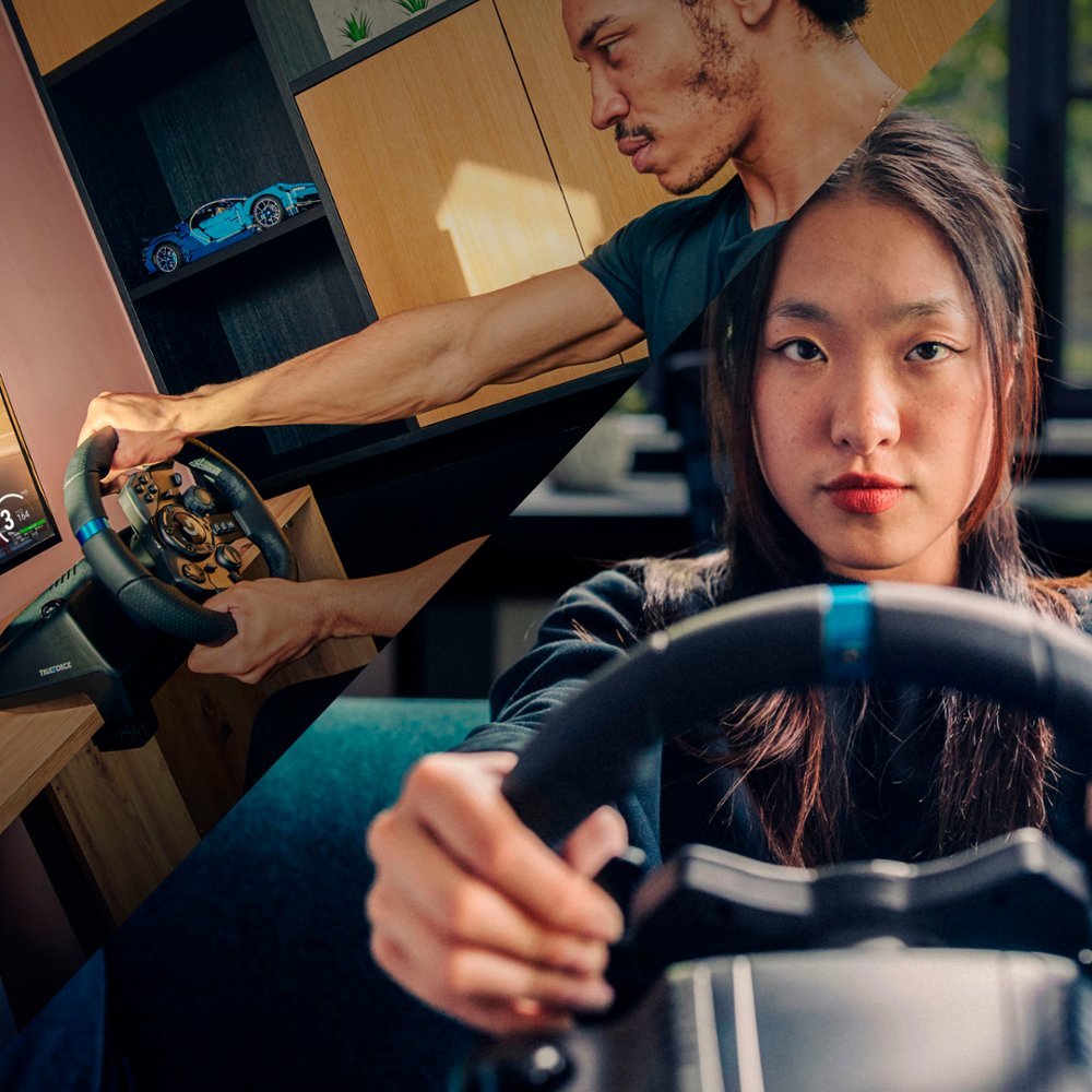 Logitech G923 Racing Wheel and Pedals for PS5, PS4 and PC - Black