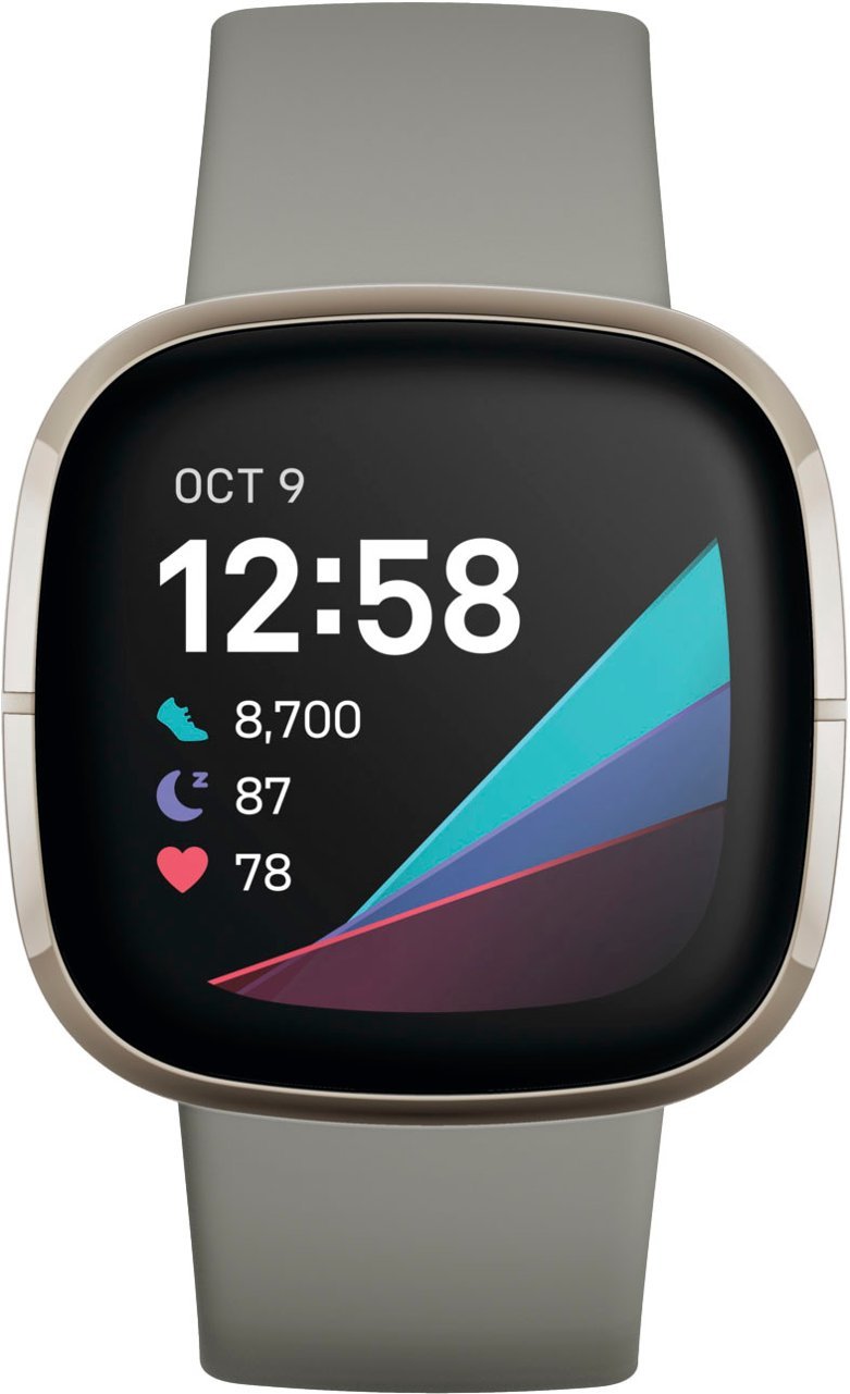 Fitbit  Sense Advanced Health and Fitness Smartwatch - Silver (Refurbished)