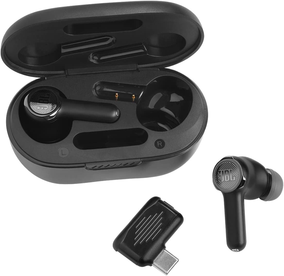 JBL Quantum TWS Noise Cancelling Gaming In-Ear True-Wireless Earbuds - Black (Refurbished)