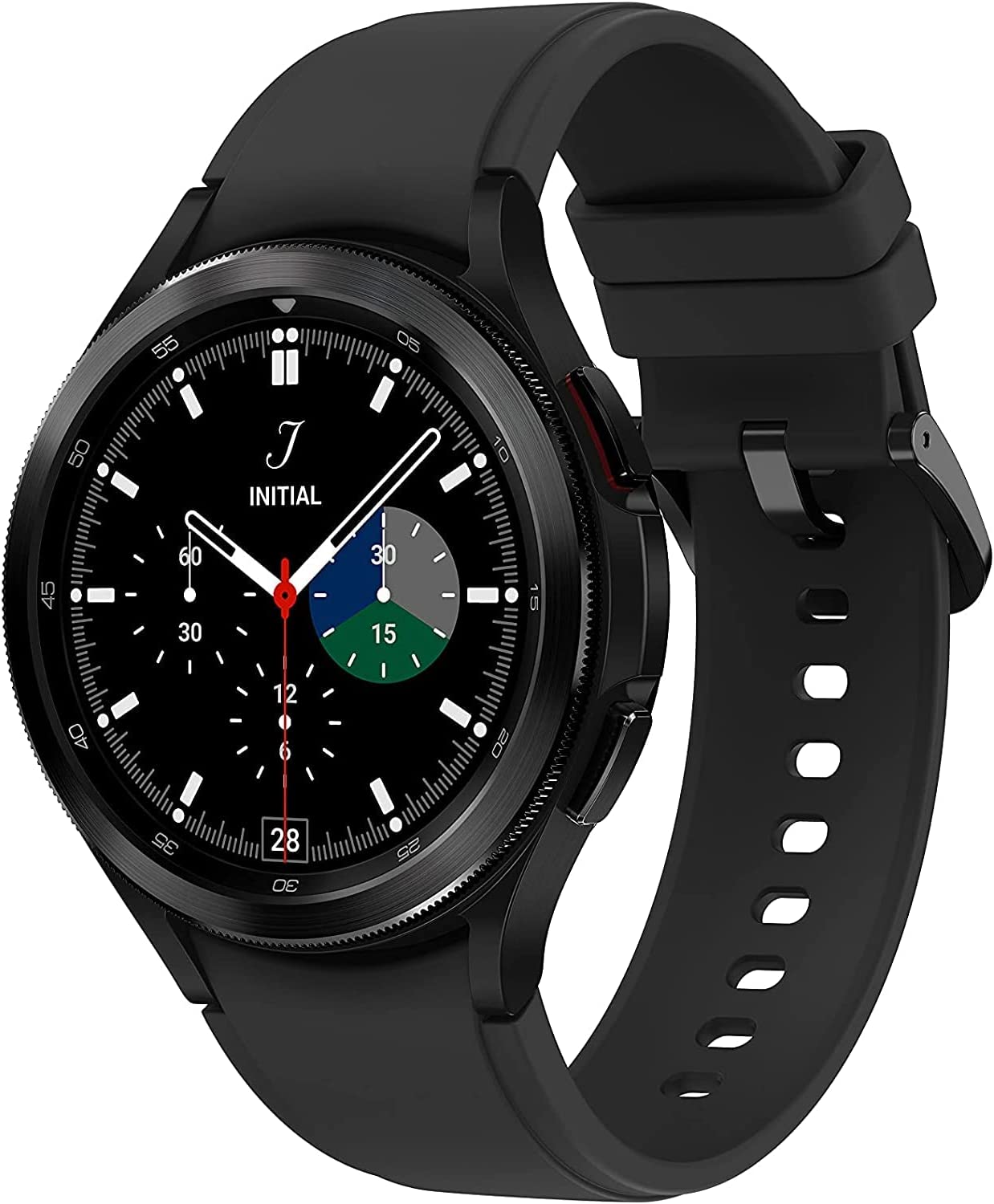 Samsung Galaxy Watch 4 Classic (4G LTE, WIFI, 42mm) Black Case & Rubber Band (Refurbished)