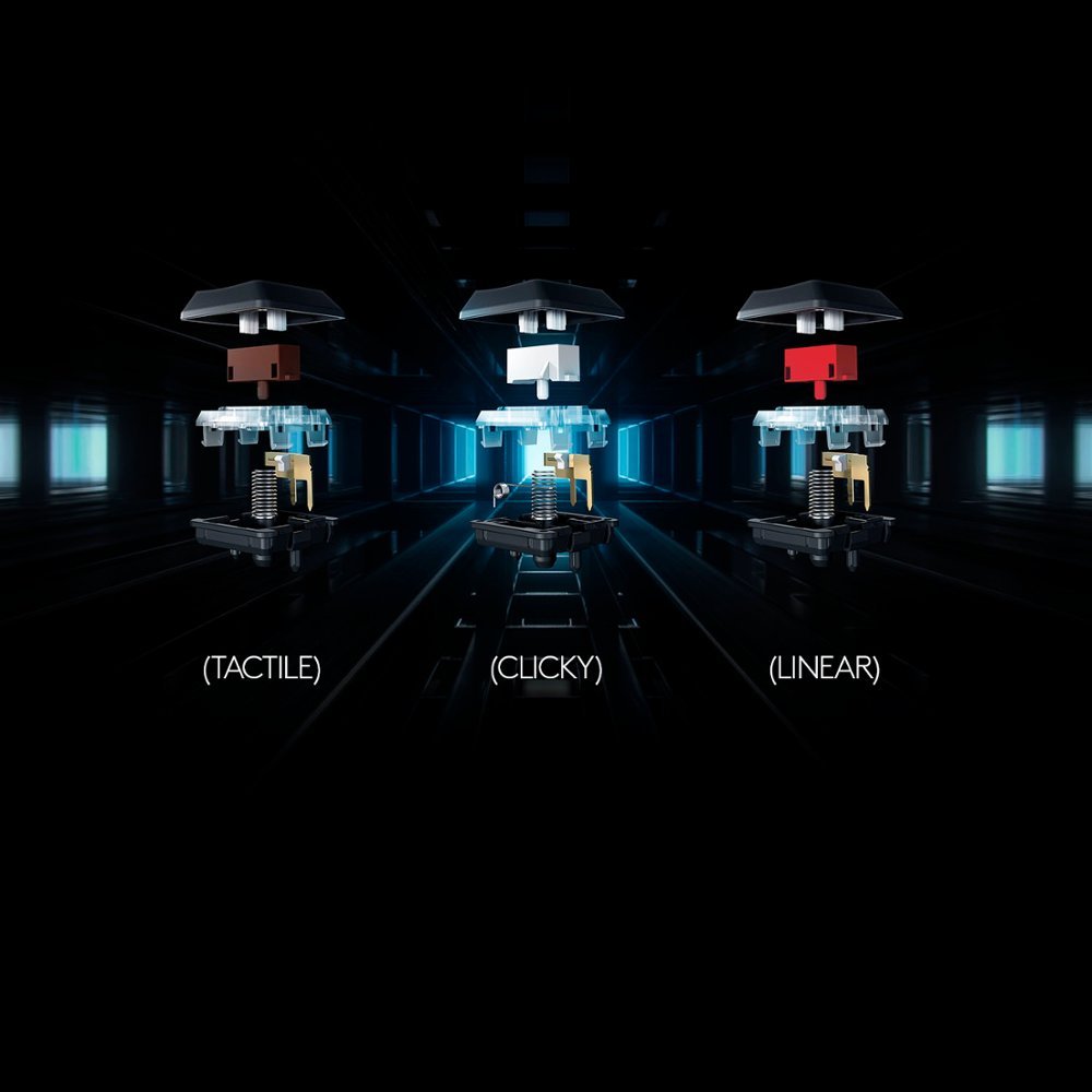 Logitech LIGHTSYNC Full-size Wired Mechanical GL Tactile Switch Gaming Keyboard (Refurbished)