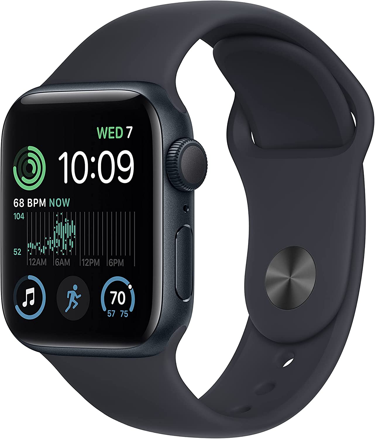 Apple Watch Series SE 2nd Gen GPS+LTE 40mm Midnight Aluminum Case &amp; Sport Band (Refurbished)