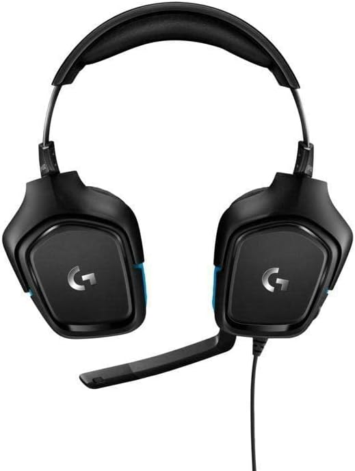 Logitech G432 Wired Gaming Headset for PC - Black/Blue (Refurbished)