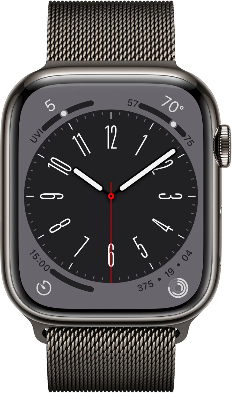Apple Watch Series 8 (GPS+LTE) 45MM Graphite Stainless Steel Case Milanese Loop (Used)