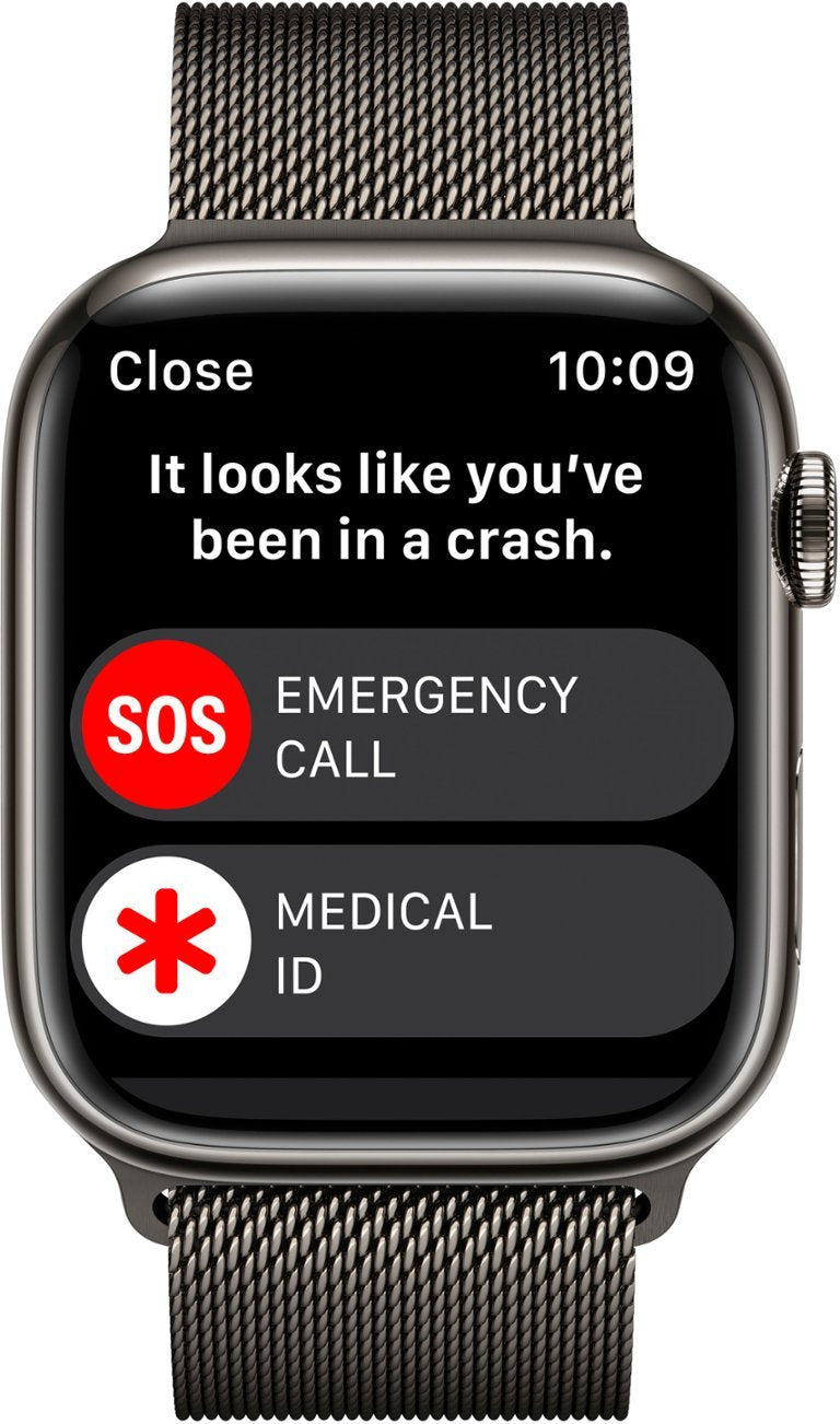 Apple Watch Series 8 (GPS+LTE) 45MM Graphite Stainless Steel Case Milanese Loop (Refurbished)