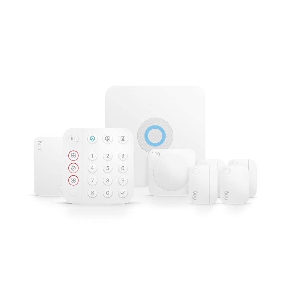 Ring Alarm 8-Piece Home Security Kit - White (Refurbished)