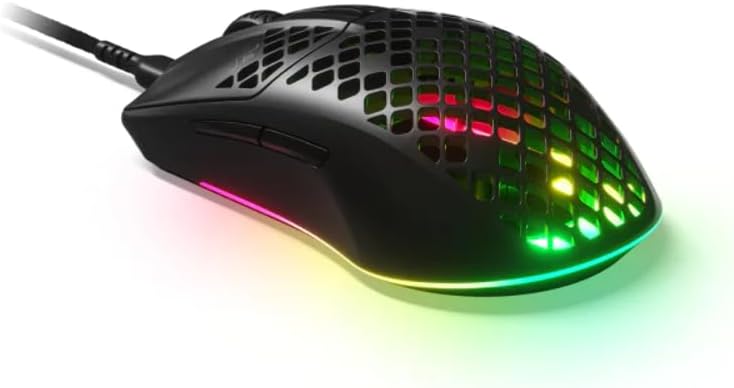 SteelSeries Aerox 3 Light 8500 CPI TrueMove Core Optical Sensor Wired Gaming Mouse - Black (Refurbished)