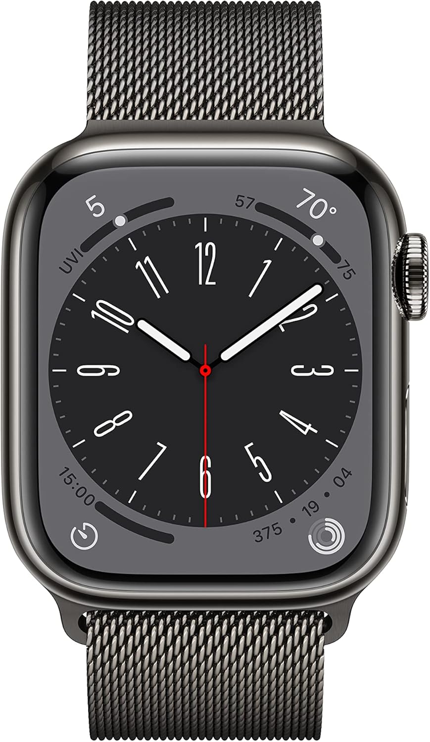 Apple Watch Series 8 (GPS+LTE) 41MM Graphite Stainless Steel Case Milanese Loop (Used)