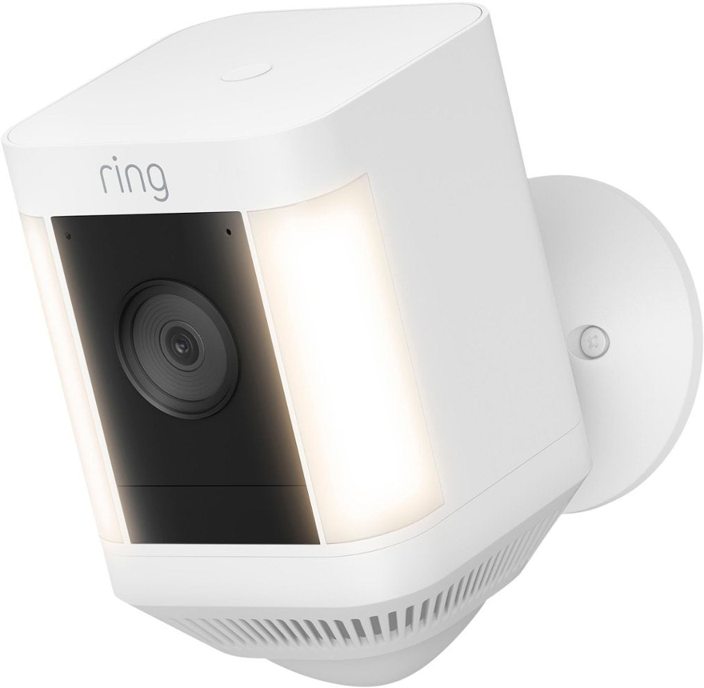 Ring Spotlight Cam Plus Outdoor Wireless 1080p Battery Camera - White (Refurbished)