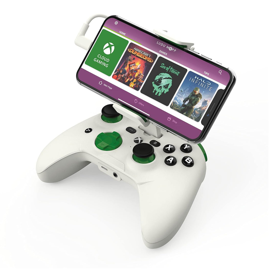 RiotPWR Mobile Gaming Controller for iOS Xbox Edition - White (Refurbished)